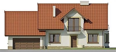 Dom przy Modrzewiowej 14 elewacja