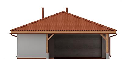 G66 - Budynek garażowo - gospodarczy elewacja