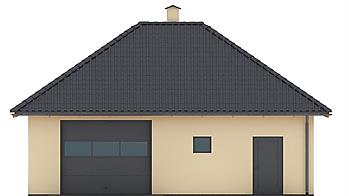 G85 - Budynek garażowo - gospodarczy elewacja