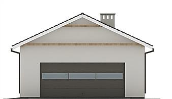 G89 - Budynek garażowo - gospodarczy elewacja