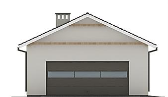 G89 - Budynek garażowo - gospodarczy elewacja