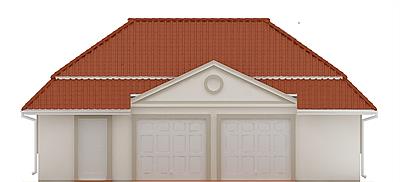 G95 - Budynek garażowo - gospodarczy elewacja