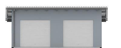 G102 - Budynek garażowy elewacja