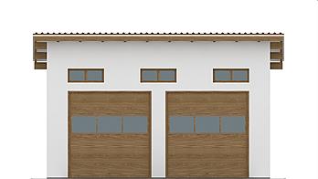 G115 - Budynek garażowy elewacja