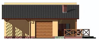 G193 garaż dwustanowiskowy elewacja