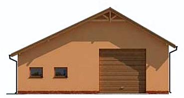 G226 garaż trzystanowiskowy z pomieszczeniami gospodarczymi elewacja