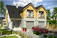 Bazyli z garażem 1-st. bliźniak [A-BL1]