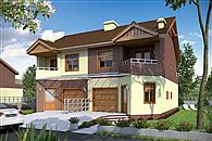 Papuga z garażem 1-st. bliźniak [A-BL1]