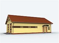 G162 garaż czterostanowiskowy z pomieszczeniami gospodarczymi