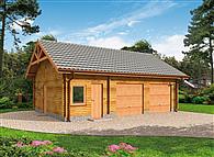 G84 budynek gospodarczy z bali drewnianych