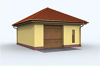 Projekt domu G102 garaż jednostanowiskowy