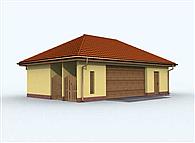 G105 garaż dwustanowiskowy z pomieszczeniem gospodarczym