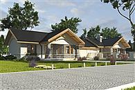 Skowronek z garażem 1-st. bliźniak [A-BL1]