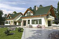 Sowa z garażem 1-st. bliźniak [A-BL]