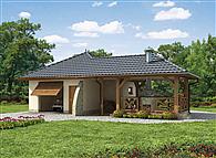 G24 garaż jednostanowiskowy z pomieszczeniem gospodarczym