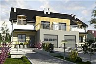 Gwarek II z garażem 1-st. bliźniak [A-BL1]