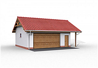 G22 garaż dwustanowiskowy z pomieszczeniem gospodarczym