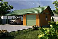 G21 - Budynek garażowy z wiatą