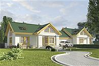 Drozd II z garażem 1-st. bliźniak [A-BL]