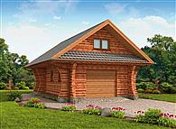 G4 budynek gospodarczy z bali drewnianych