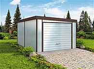 GB13 projekt garażu blaszanego jednostanowiskowego