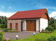 G276 garaż jednostanowiskowy z pomieszczeniem gospodarczym