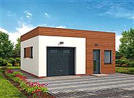 G308 garaż jednostanowiskowy z pomieszczeniem gospodarczym