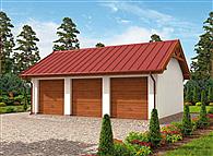 G305 garaż trzystanowiskowy