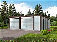 GB21 Garaż blaszany dwustanowiskowy