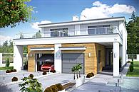 Long z garażem 1-st. bliźniak [A-BL1]