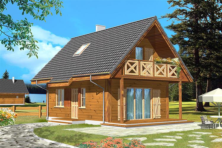 Projekt Domu Sosenka Drewniana 51 25 M Koszt Budowy Extradom