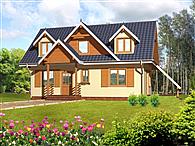 Na wąską działkę drewniany