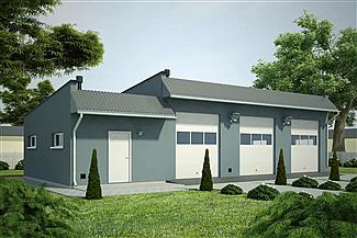 Projekt domu G56 - Budynek garażowo - gospodarczy