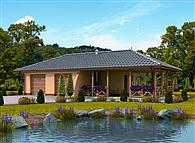 G248 garaż dwustanowiskowy z werandą