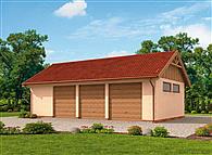 G261 garaż trzystanowiskowy