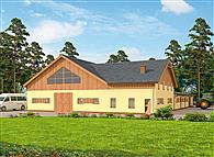 S44 stajnie na 13 boksów z ujeżdżalnią