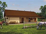 S37 Stajnia angielska dla koni - 3 boksy