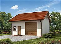 G207 garaż jednostanowiskowy z pomieszczeniami gospodarczymi