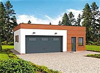 G296 garaż dwustanowiskowy z pomieszczeniem gospodarczym