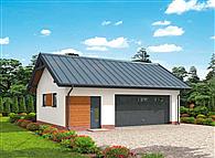 G292 garaż dwustanowiskowy z pomieszczeniem gospodarczym