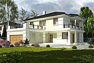 Pustułka z garażem 2-st. [A]