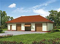 G218 garaż trzystanowiskowy z pomieszczeniami gospodarczymi