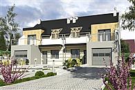 Gwarek II z garażem 1-st. bliźniak [A-BL2]