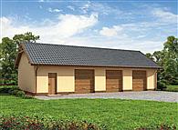 G217 garaż trzystanowiskowy z pomieszczeniami gospodarczymi