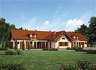 S25 Stajnia angielska dla koni - 16 boksów + część mieszkalna