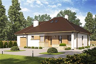 Projekt domu D137 - wersja drewniana