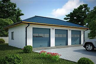 Projekt domu G124 - Budynek garażowy