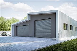 Projekt domu G211 - Budynek garażowo - gospodarczy