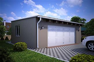 Projekt domu G126 - Budynek garażowy