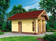 G180 szkielet drewniany budynek gospodarczy